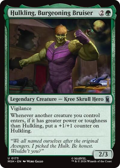 Hulkling, Burgeoning Bruiser (Marvel Super Heroes) Near Mint
