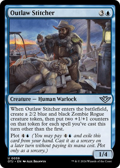 Outlaw Stitcher (Outlaws of Thunder Junction) Near Mint Foil