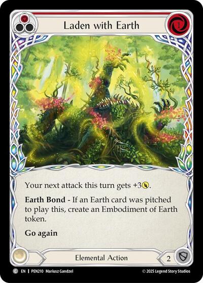 Laden With Earth (Red) (Compendium of Rathe) Near Mint Foil