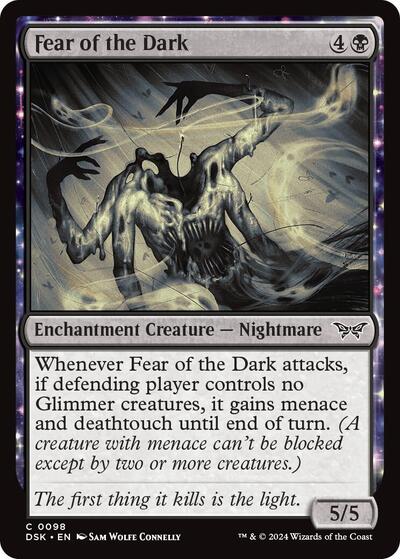 Fear of the Dark (Duskmourn: House of Horror) Near Mint Foil