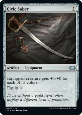 Civic Saber (Double Masters 2022) Near Mint Foil