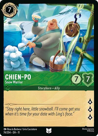 Chien-Po - Snow Warrior (Winterspell) Near Mint Cold Foil