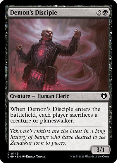 Demon's Disciple (Commander Masters) Light Play Foil