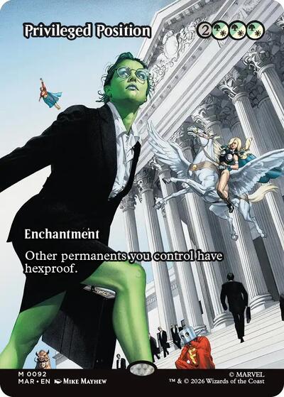 Privileged Position (Borderless) (Marvel Eternal-Legal) Near Mint Foil