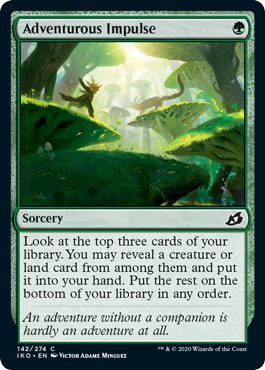Adventurous Impulse (Ikoria: Lair of Behemoths) Near Mint Foil