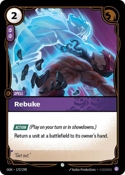Rebuke (Origins) Near Mint Foil