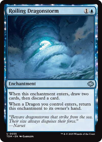 Roiling Dragonstorm (Tarkir: Dragonstorm) Near Mint Foil