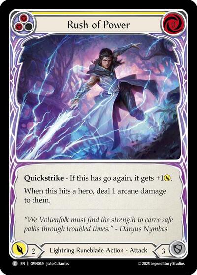 Rush Of Power (Yellow) (Omens of the Third Age) Near Mint Foil