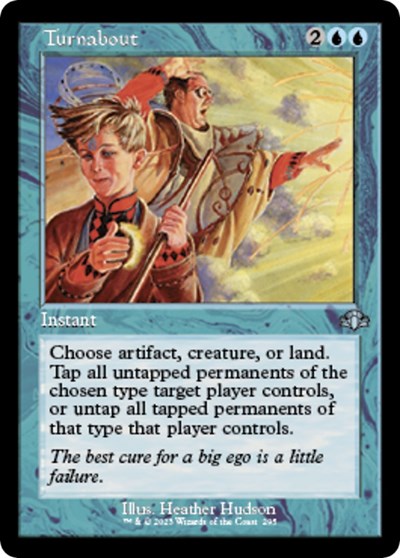 Turnabout (Retro Frame) (Dominaria Remastered) Near Mint