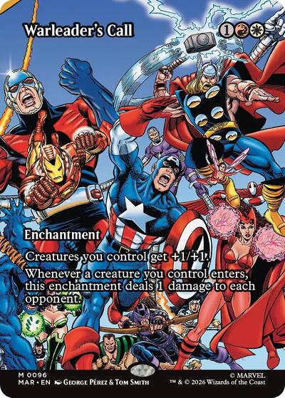 Warleader's Call (Borderless) (Marvel Eternal-Legal) Near Mint