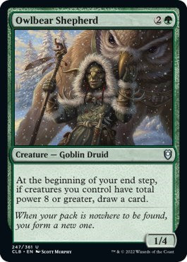 Owlbear Shepherd (Commander Legends: Battle for Baldur's Gate) Near Mint Foil