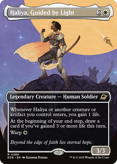 Haliya, Guided by Light (Borderless) (Edge of Eternities) Near Mint