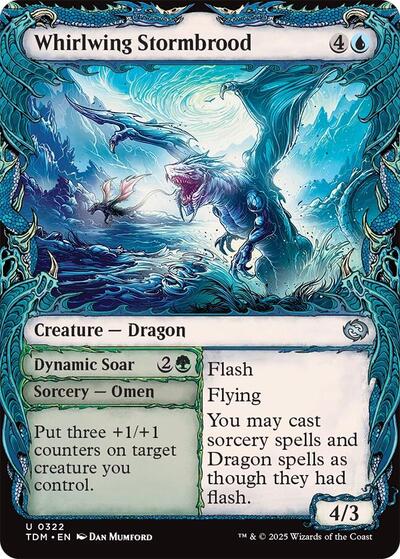 Whirlwing Stormbrood (Showcase) (Tarkir: Dragonstorm) Near Mint Foil