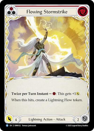 Flowing Stormstrike (Omens of the Third Age) Near Mint Foil
