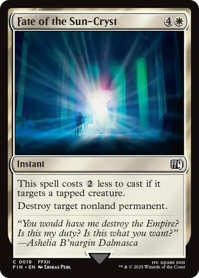 Fate of the Sun-Cryst (Universes Beyond: FINAL FANTASY) Near Mint Foil