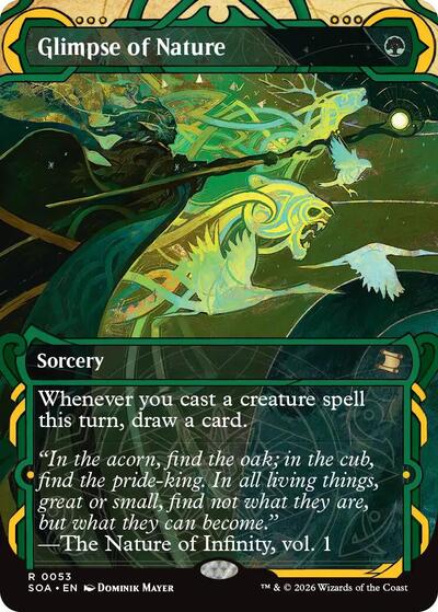 Glimpse of Nature (Secrets of Strixhaven: Mystical Archive) Near Mint Foil
