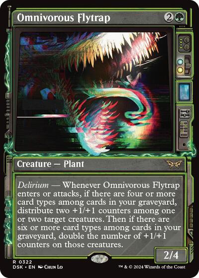 Omnivorous Flytrap (Showcase) (Duskmourn: House of Horror) Near Mint