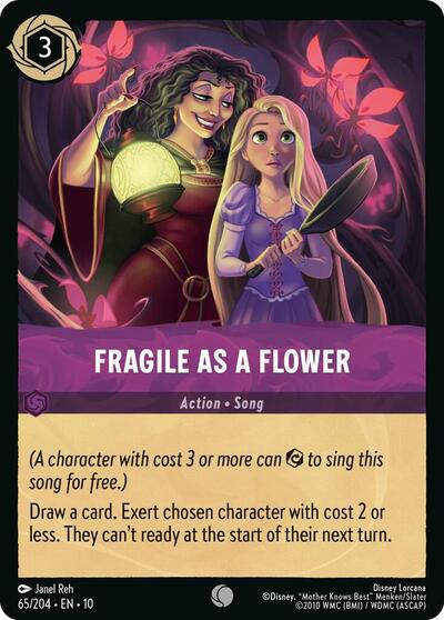Fragile as a Flower (Whispers in the Well) Near Mint Cold Foil