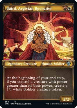 Baird, Argivian Recruiter (Showcase) (Dominaria United) Light Play Foil