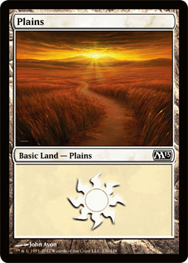 Plains (230) (Magic 2013 Core Set) Light Play Foil