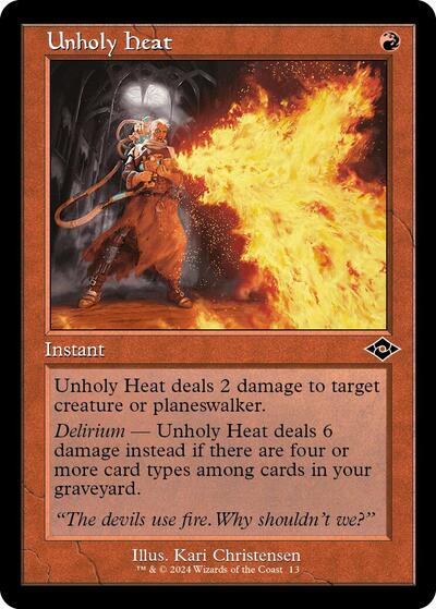 Unholy Heat (Retro Frame) (Modern Horizons 2) Near Mint Foil