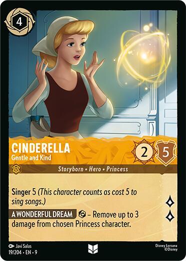 Cinderella - Gentle and Kind (Fabled) Near Mint Cold Foil