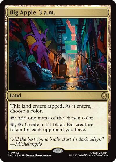 Big Apple, 3 a.m. (Commander: Teenage Mutant Ninja Turtles) Near Mint Foil