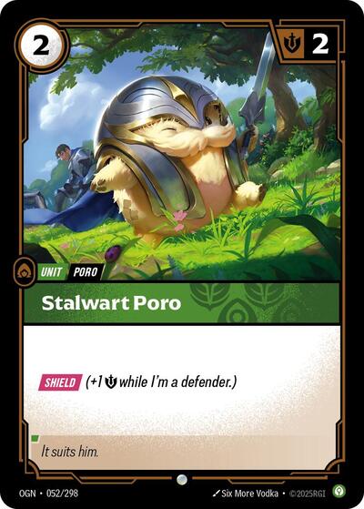 Stalwart Poro (Origins) Near Mint Foil