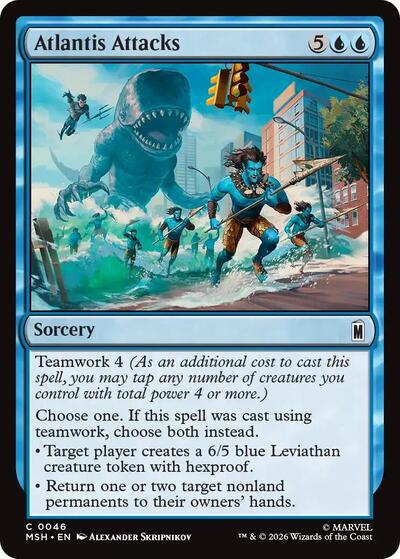 Atlantis Attacks (Marvel Super Heroes) Near Mint Foil