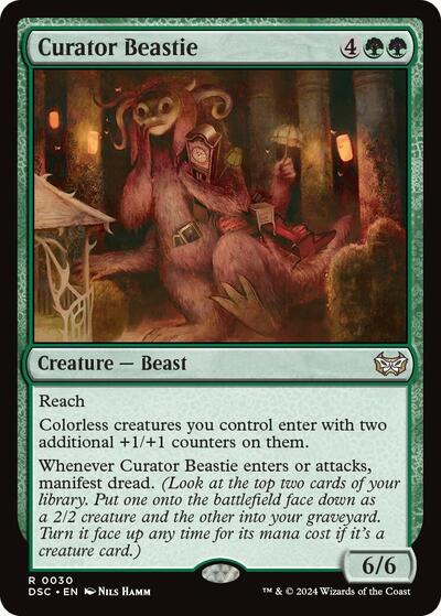 Curator Beastie (Commander: Duskmourn: House of Horror) Near Mint