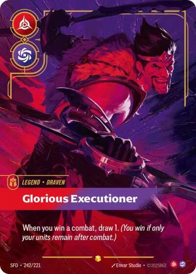 Draven Glorious Executioner (Overnumbered) (Spiritforged) Near Mint Foil