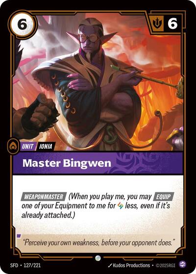 Master Bingwen (Spiritforged) Near Mint Foil