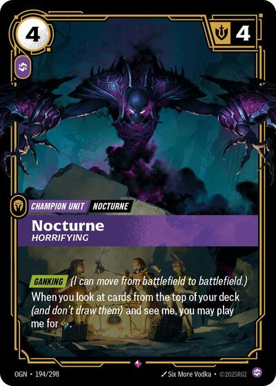 Nocturne Horrifying (Origins) Near Mint Foil