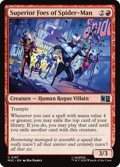 Superior Foes of Spider-Man (Surge Foil) (Commander: Marvel Super Heroes) Near Mint Foil