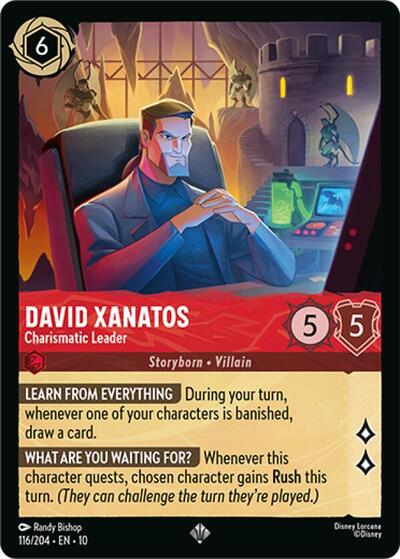 David Xanatos - Charismatic Leader (Whispers in the Well) Near Mint Cold Foil
