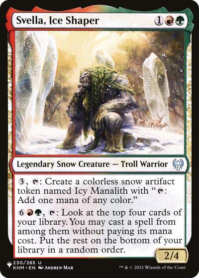 Svella, Ice Shaper (The List) Near Mint