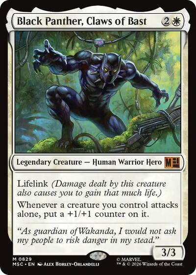 Black Panther, Claws of Bast (Commander: Marvel Super Heroes) Near Mint