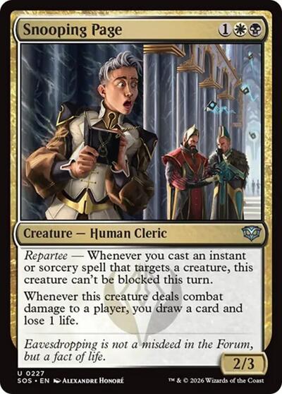 Snooping Page (Secrets of Strixhaven) Near Mint Foil