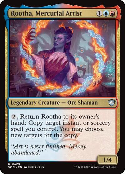 Rootha, Mercurial Artist (Commander: Secrets of Strixhaven) Near Mint