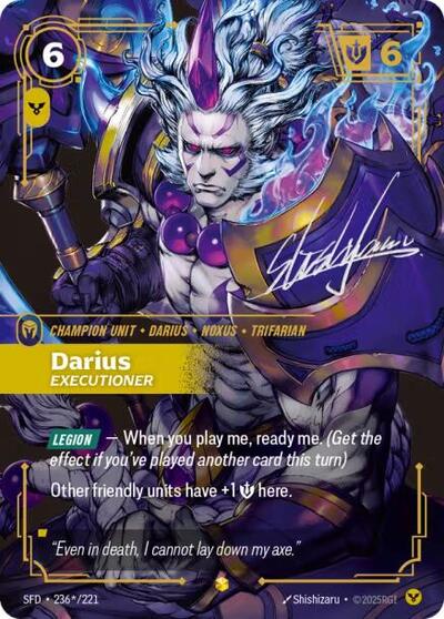 Darius Executioner (Signature) (Spiritforged) Near Mint Foil
