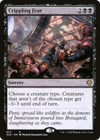 Crippling Fear (Commander 2022 Starter Decks) Near Mint