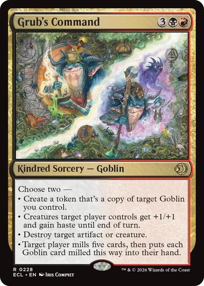 Grub's Command (Lorwyn Eclipsed) Light Play Foil