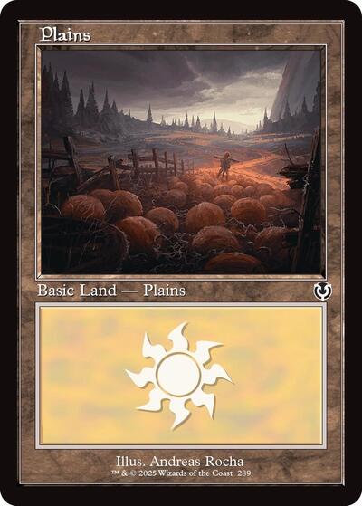 Plains (289) (Retro Frame) (Innistrad Remastered) Near Mint Foil