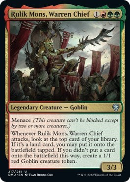 Rulik Mons, Warren Chief (Dominaria United) Near Mint Foil