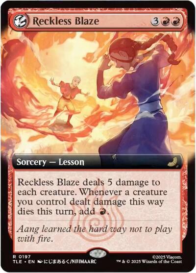 Reckless Blaze (Extended Art) (Avatar: The Last Airbender: Eternal-Legal) Near Mint