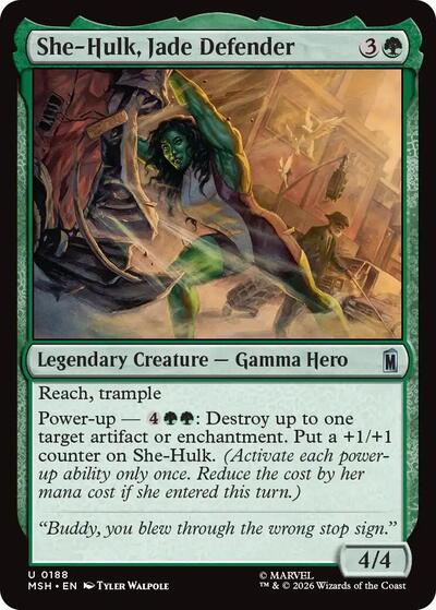 She-Hulk, Jade Defender (Marvel Super Heroes) Near Mint