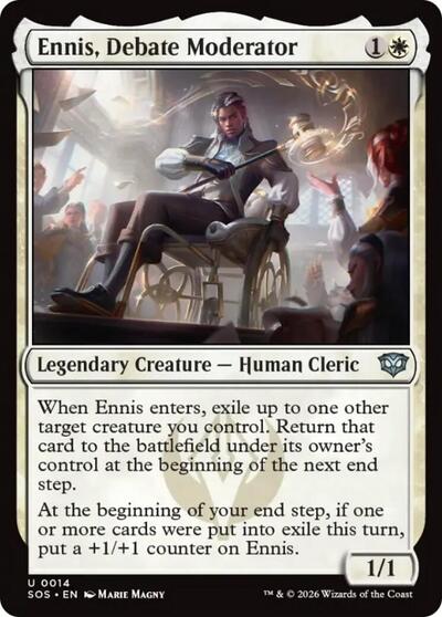 Ennis, Debate Moderator (Secrets of Strixhaven) Near Mint Foil