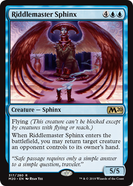 Riddlemaster Sphinx (Magic 2020 Core Set) Near Mint