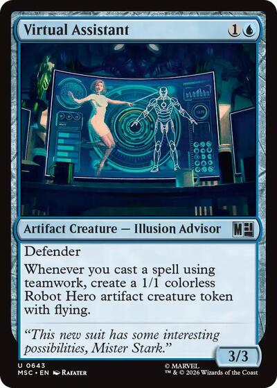 Virtual Assistant (Commander: Marvel Super Heroes) Near Mint Foil