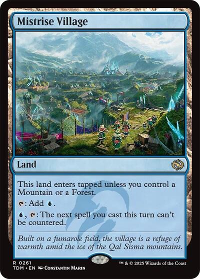 Mistrise Village (Tarkir: Dragonstorm) Near Mint Foil